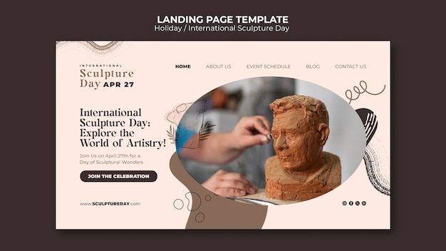 無料PSD 彫刻の休日のデザイン テンプレート