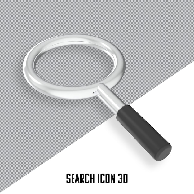 Search icon 3d rendering