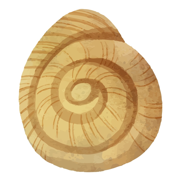 Free PSD seashell seafood illustration design