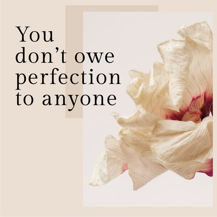 Free PSD self love quote template psd for social media post