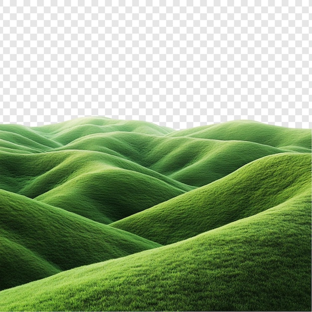Serene Rolling Hills of Verdant Grass