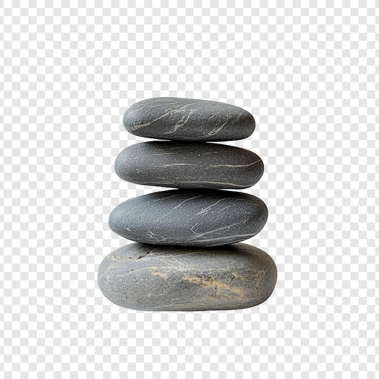 Free PSD serene stacked stones a symbol of balance and tranquility