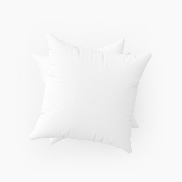 set of blank pillows