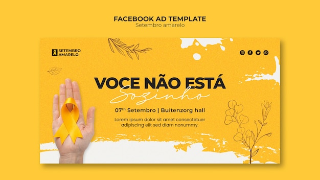 Setembro amarelo template design