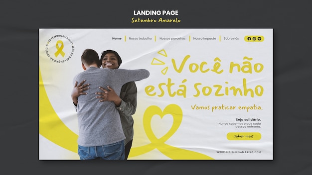 무료 PSD setembro amarelo 템플릿 디자인