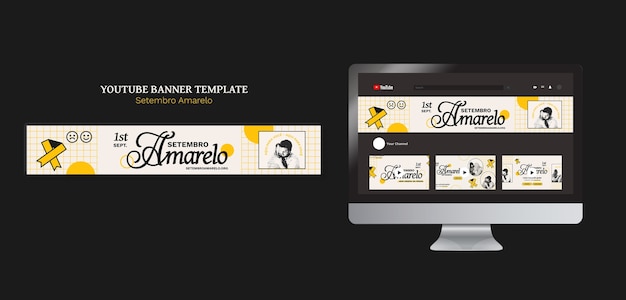 Free PSD setembro amarelo template design