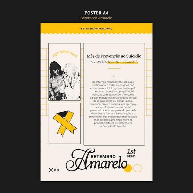 Setembro amarelo 템플릿 디자인