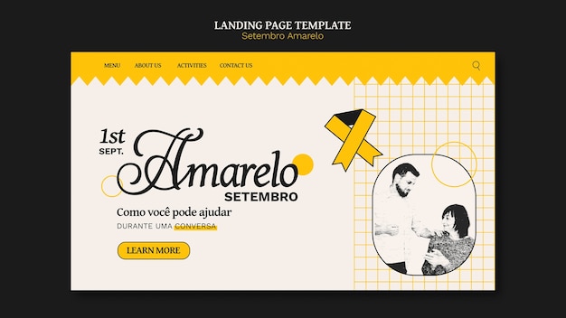 Free PSD setembro amarelo template design