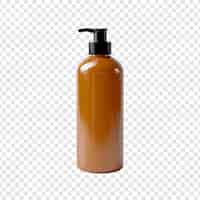 Free PSD shampoo bottle isolated on transparent background