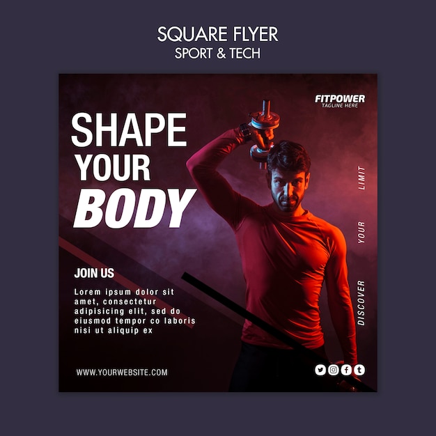 Free PSD shape your body template