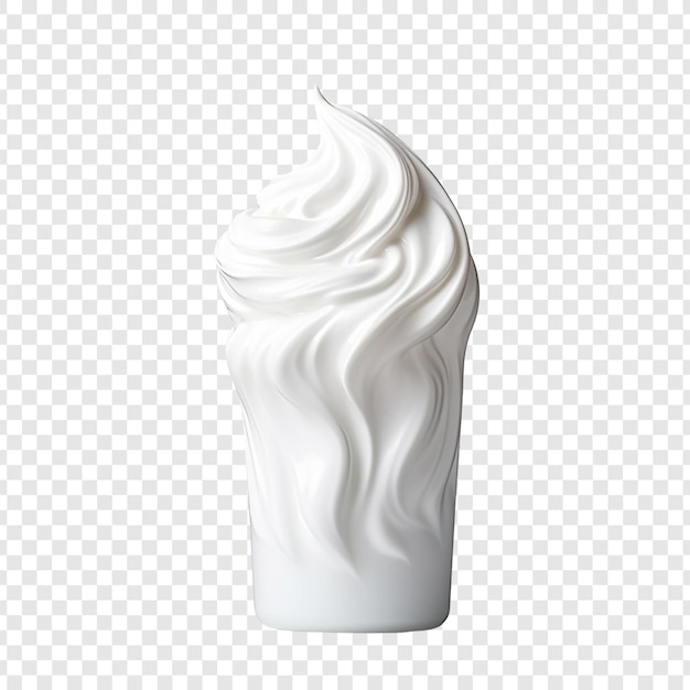 Shaving cream bottle isolated on transparent background