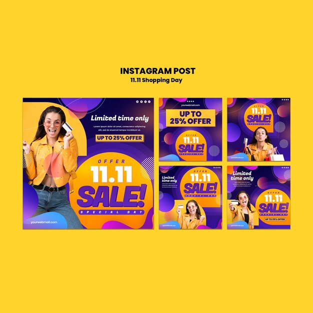 shopping day celebration  instagram posts