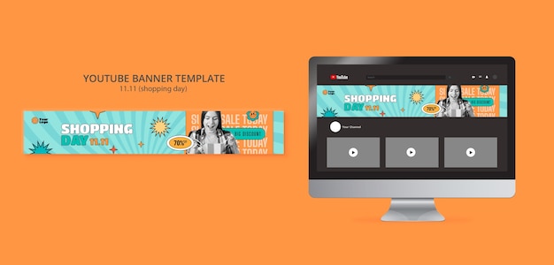 Shopping day template design