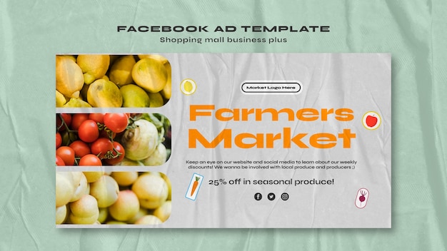 Free PSD shopping mall facebook template