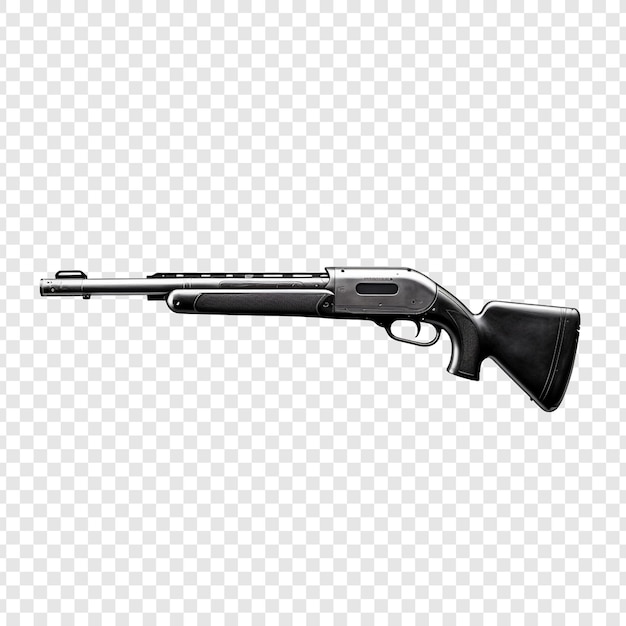 Free PSD shotgun isolated on transparent background