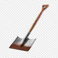 Free PSD shovel isolated on transparent background