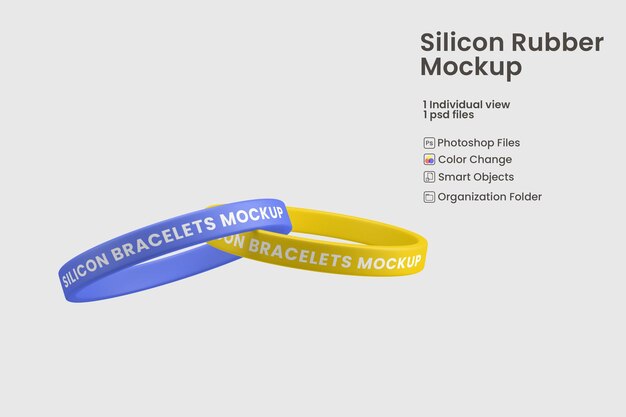 Download Premium PSD | Rubber bracelet mockup premium psd