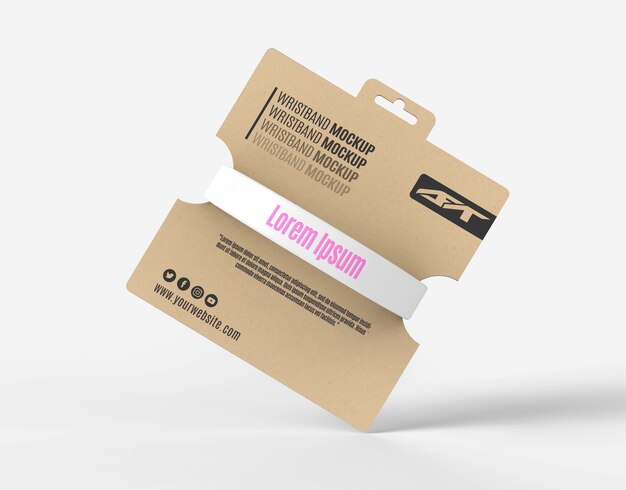 Packaging rubber mockup