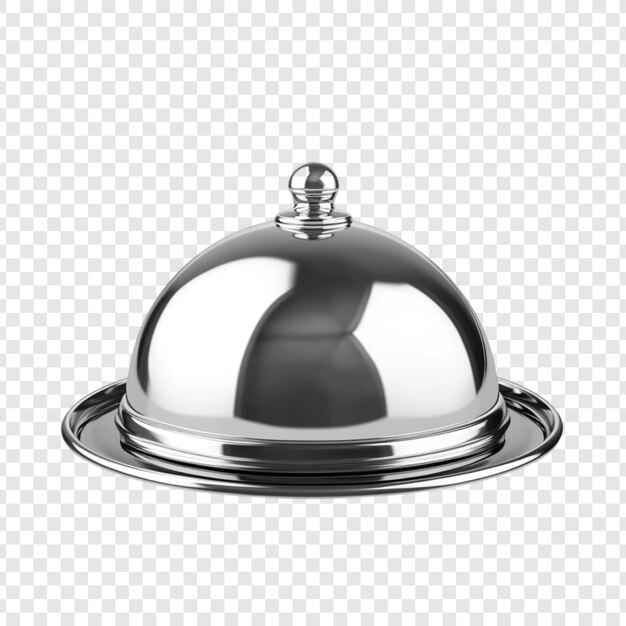 Silver Restaurant Dome Elegant Serving Dish Polished Metal Cloche
