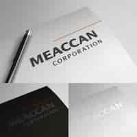 Free PSD simple and elegant corporative logotype