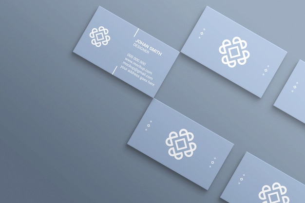 Simple and minimal business card mockup