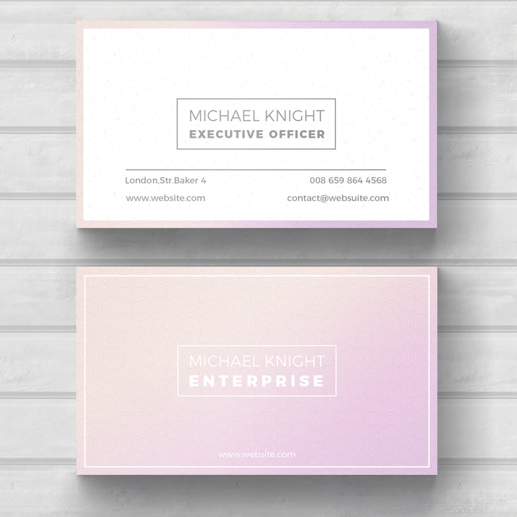 Free PSD simple minimal business card