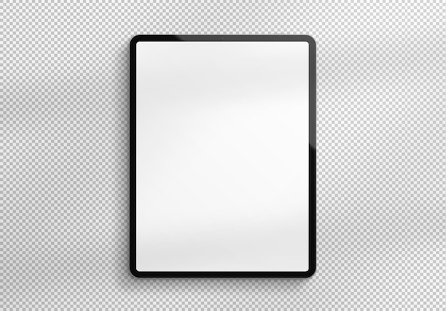 Simple tablet pro on transparent background