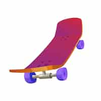 PSD gratuito disegno di illustrazione di skateboard