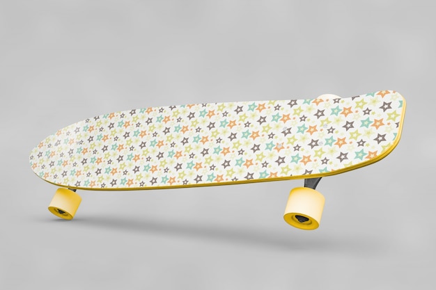 PSD gratuito skateboard mockup