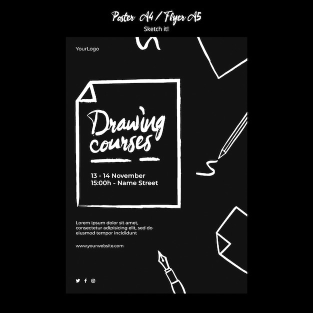 Monstera design hand drawn sketch poster template  Stock Illustration  48125248  PIXTA