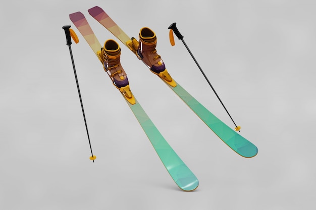 Ski mockup