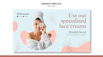 Free PSD skin care banner template design