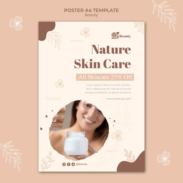 Free PSD Skin care print template Free PSD Skin care print template