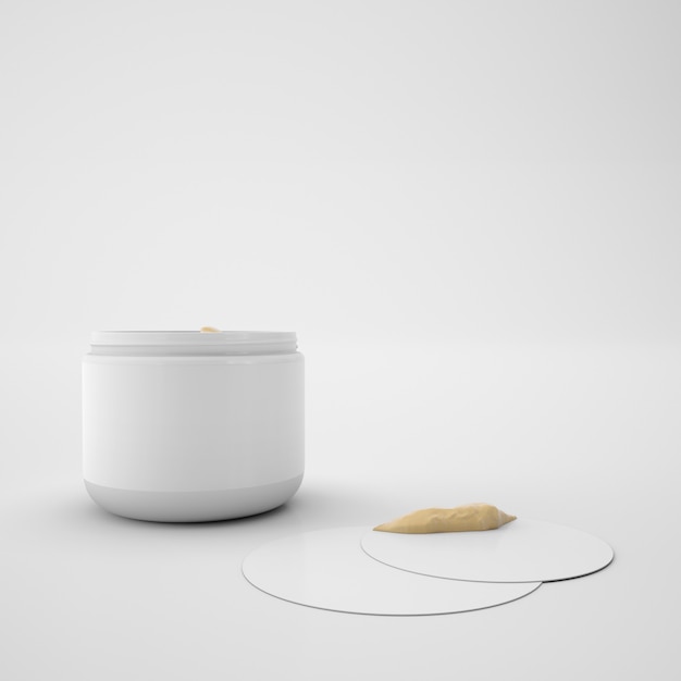 Free PSD skin cream container