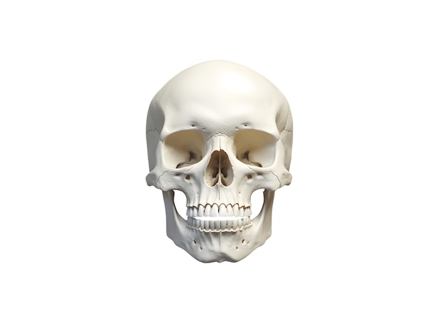 Free PSD skull figure isolated