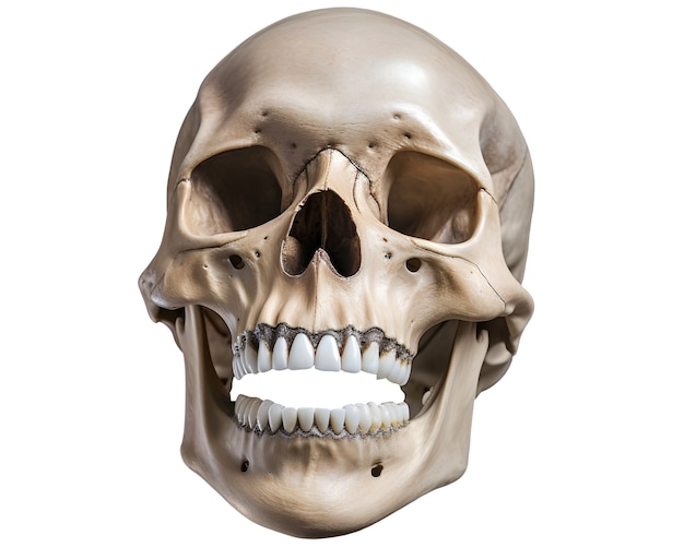 Skull figure isolated