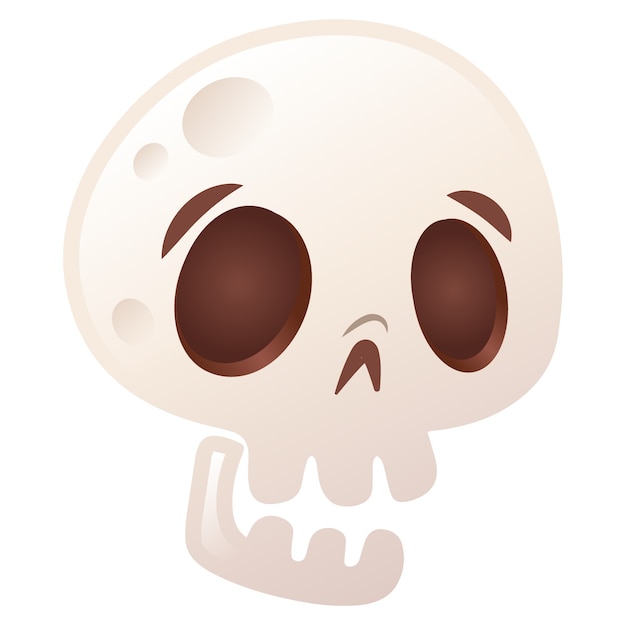 Free PSD skull illustration