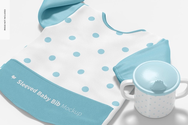 Download Free PSD | Sleeved baby bibs mockup