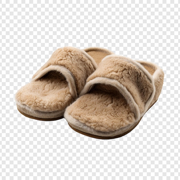 Free PSD slippers isolated on transparent background