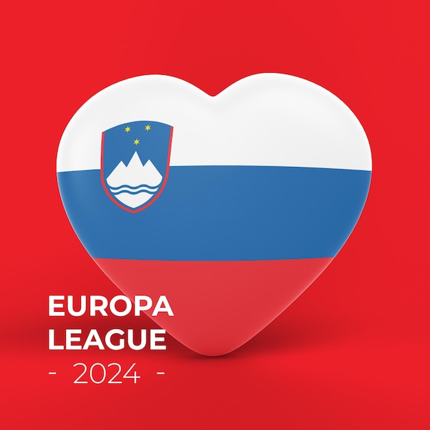 Free PSD slovenia heart