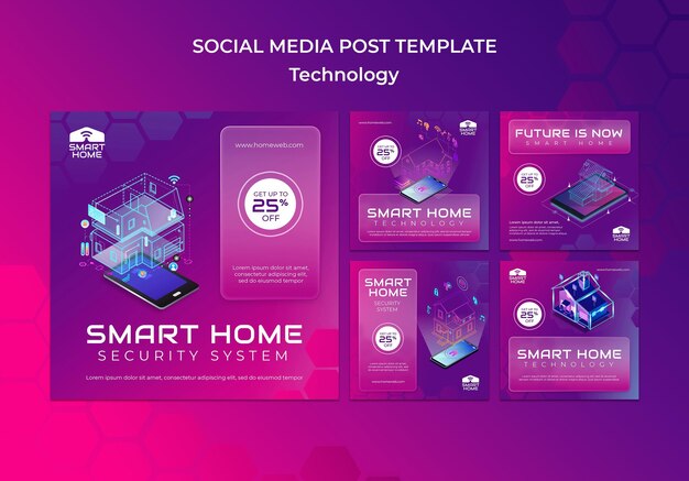 Smart home social media posts
