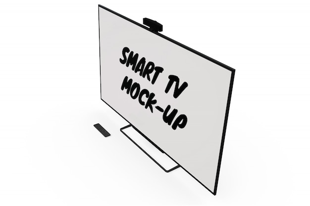 Smart tv mock-up isolated