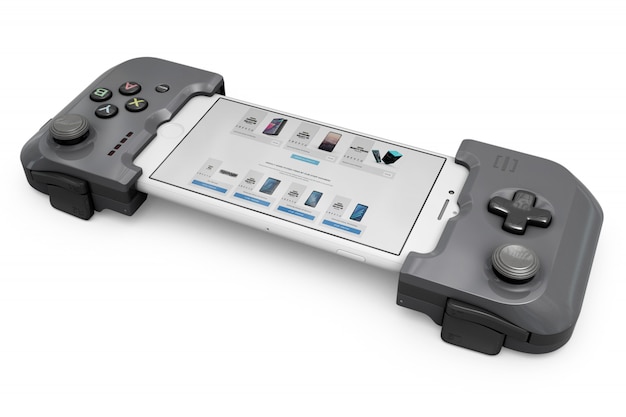 smartphone controller mockup