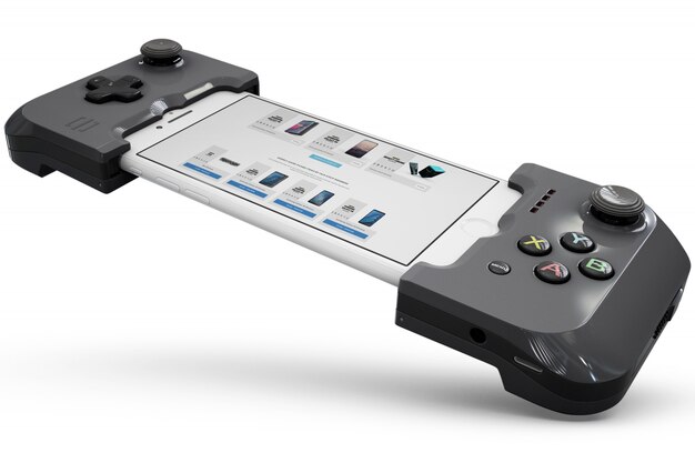 smartphone controller mockup