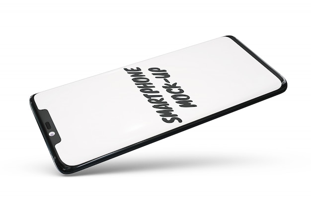 Smartphone mock-up isolated