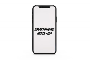 Smartphone mock-up isolated