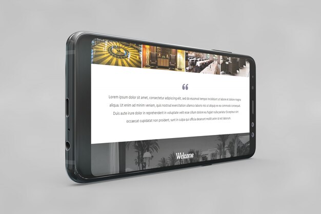 Smartphone mockup