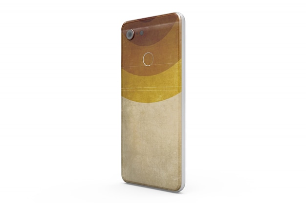 Smartphone Skin Mock-up Isolated