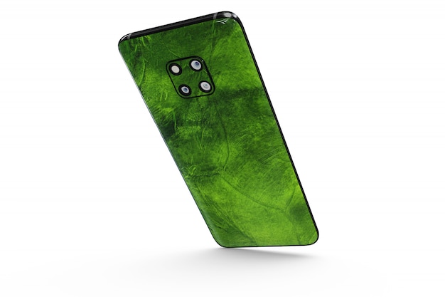 Smartphone skin mock-up isolated