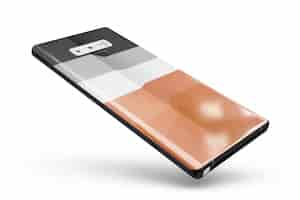 PSD gratuito modello di pelle smartphone isolato